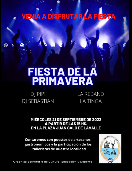 Próxima semana habrá festejos por el “Día de la Primavera” en Casco Urbano