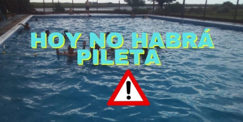 AVISO IMPORTANTE: Por tareas de mantenimiento el día de hoy la Pileta ...