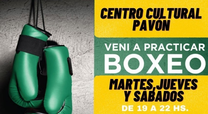 Hoy habrá clases de Boxeo en el Centro Cultural de Pavón