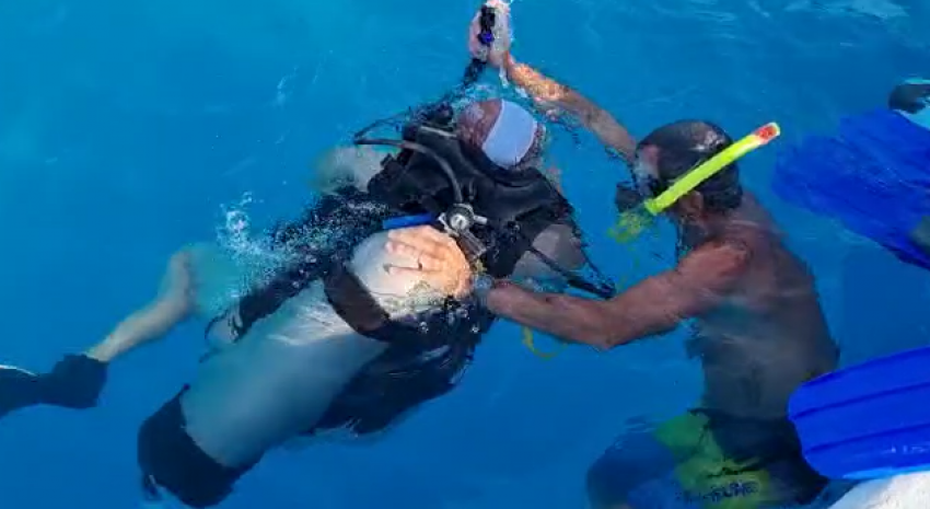 Siguen las clases para niños del Taller de Buceo Deportivo en el Nata