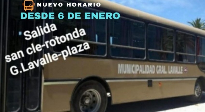 TRANSPORTE PÚBLICO: A partir de mañana el servicio entre San Clement