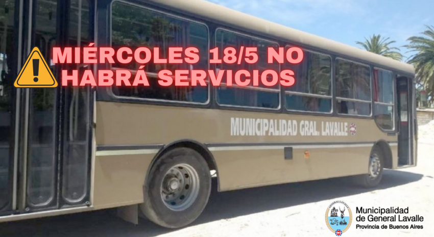 CENSO: Mañana 18 de mayo no funcionará el transporte público