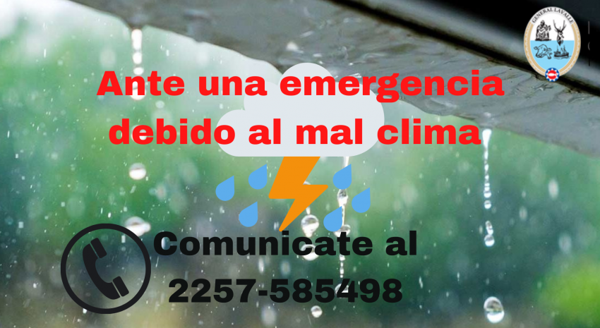 AVISO IMPORTANTE: El municipio habilitó una línea de emergencias deb