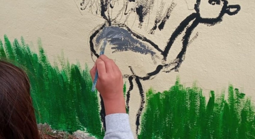 Se realizó una actividad de observación de Aves en la Escuela Rural