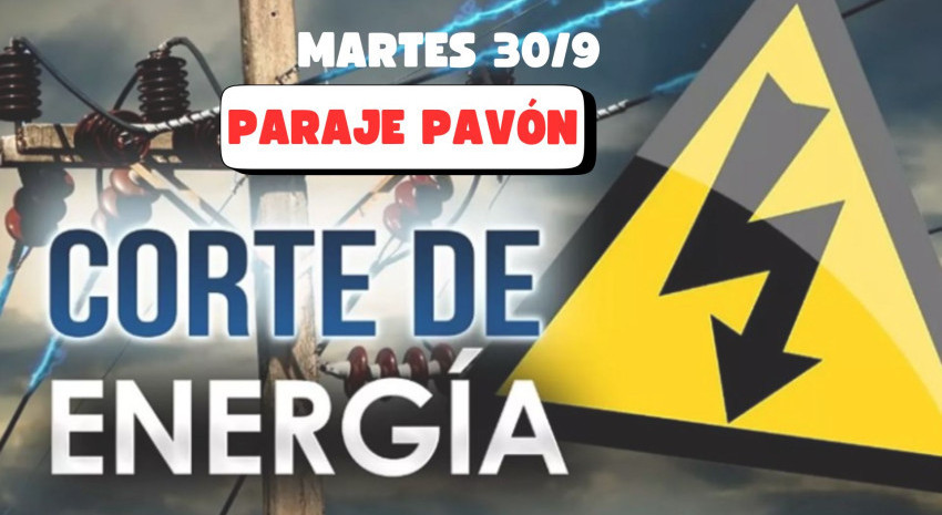 CLYFEMA informó que este martes habrá corte de energía en Pavón du