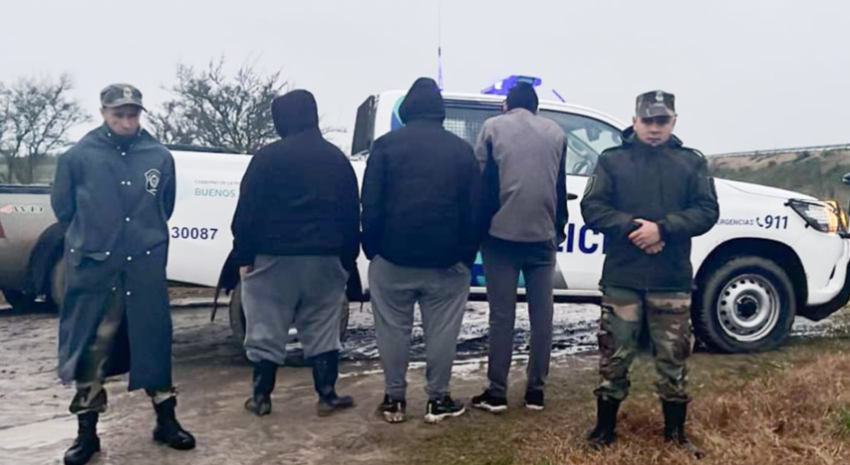 Aprehendieron a tres personas por cazar con perros galgos
