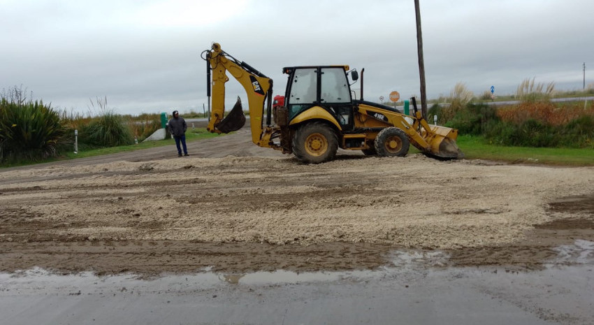 Comenzaron los trabajos de mejoramiento en las bajadas del paraje Las 