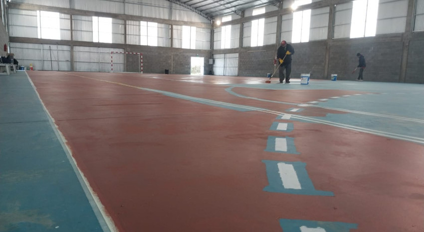 Obras de mantenimiento en espacios deportivos
