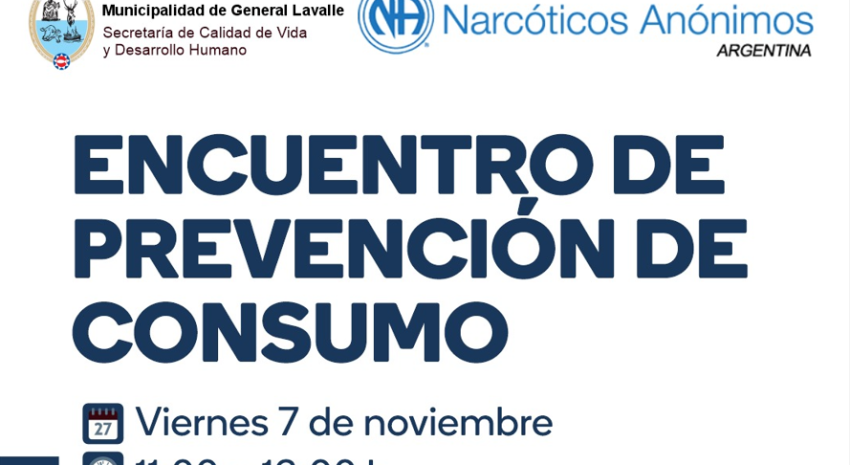 Se realizará un encuentro de prevención de consumo en Pavón