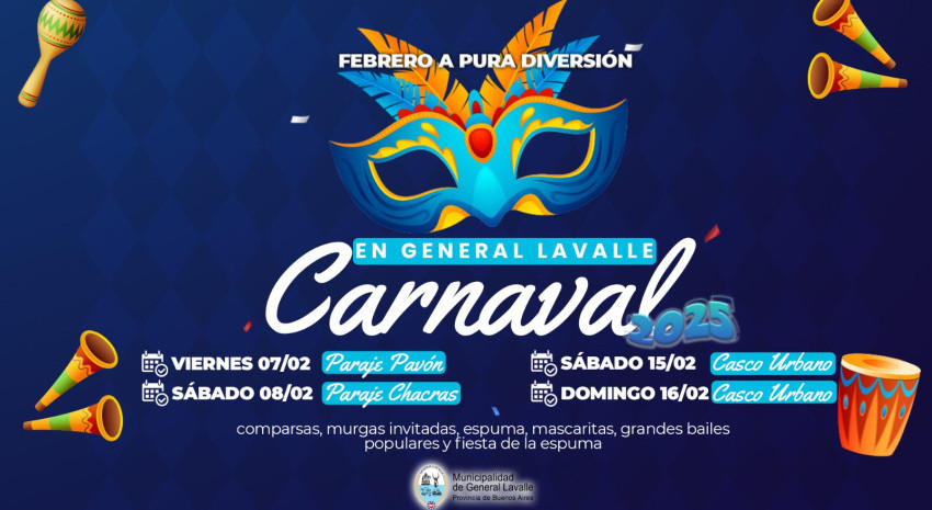 CARNAVALES 2025: Esta semana comenzarán los carnavales en Pavón y La