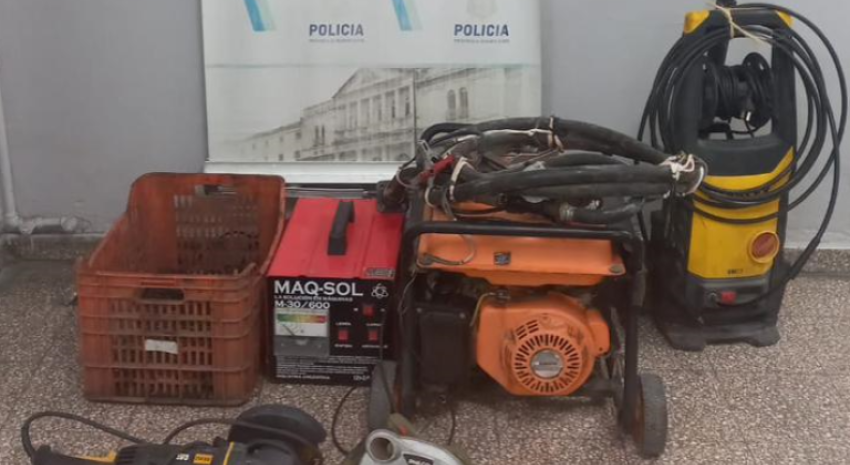 Hurtaron elementos en un campo de General Lavalle y se recuperaron lue
