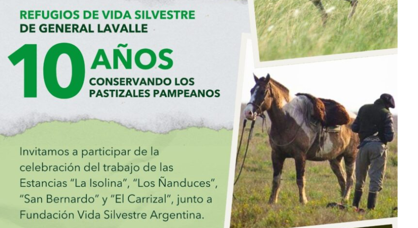 Fundación Vida Silvestre celebró 10 años de conservación de pastiz