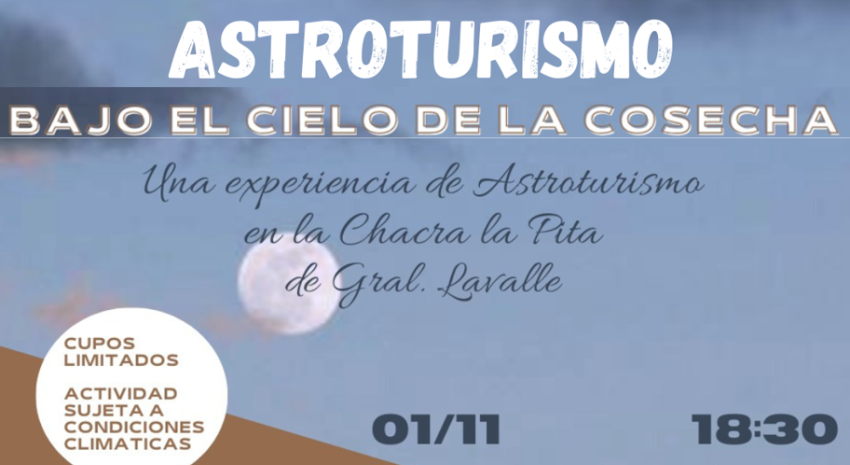 Este viernes habrá un espectáculo de “Astroturismo” en Las Chac