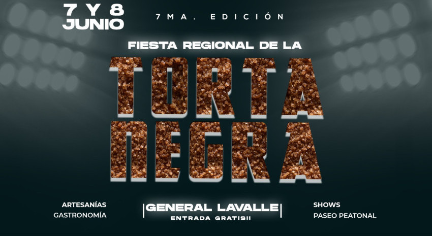 Se viene la Fiesta de la Torta Negra y se abre la inscripción para lo