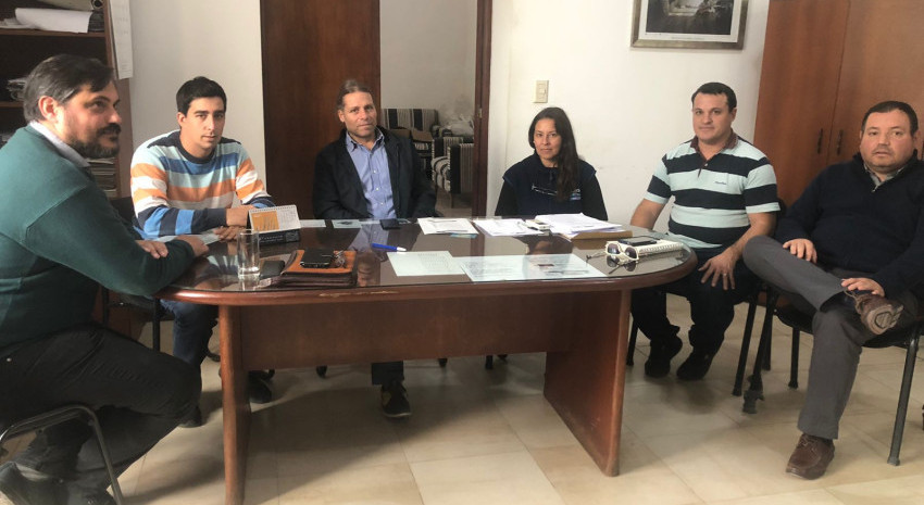 El intendente interino, Nahuel Guardia se reunió con ABSA para tratar