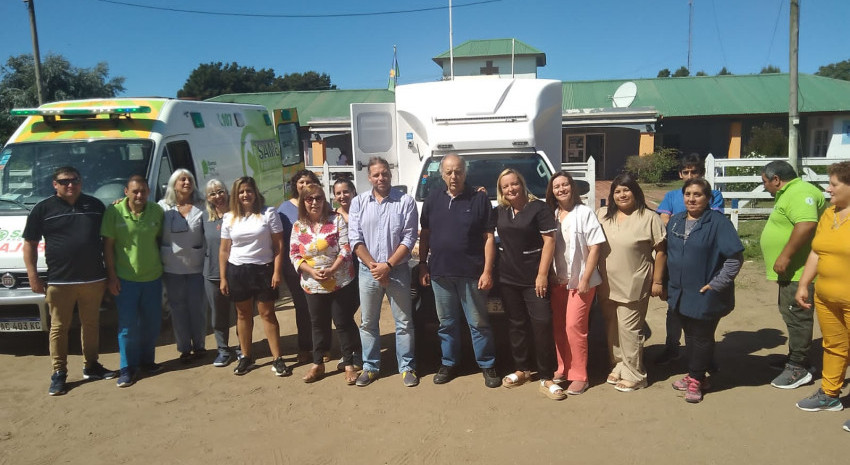 El Intendente José Rodríguez Ponte junto a Nahuel Guardia visitaron