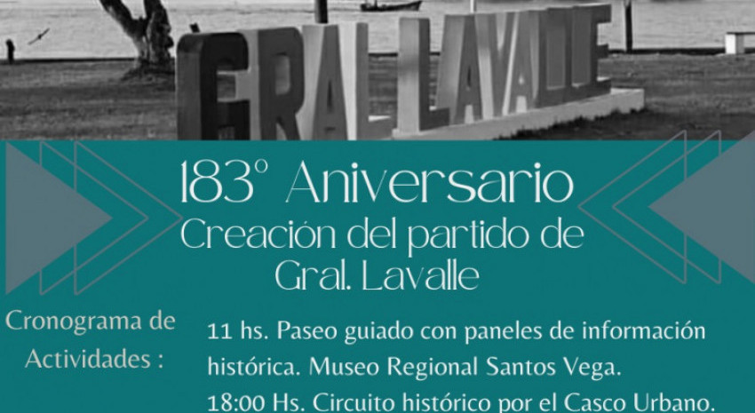 Mañana 20 de diciembre habrá festejos por el 183° Aniversario Creac