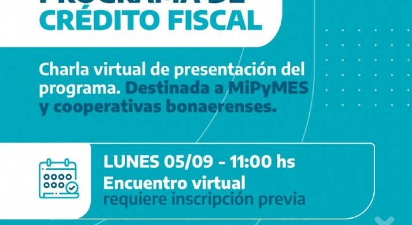 Próximo lunes habrá una charla virtual para presentar el “Programa