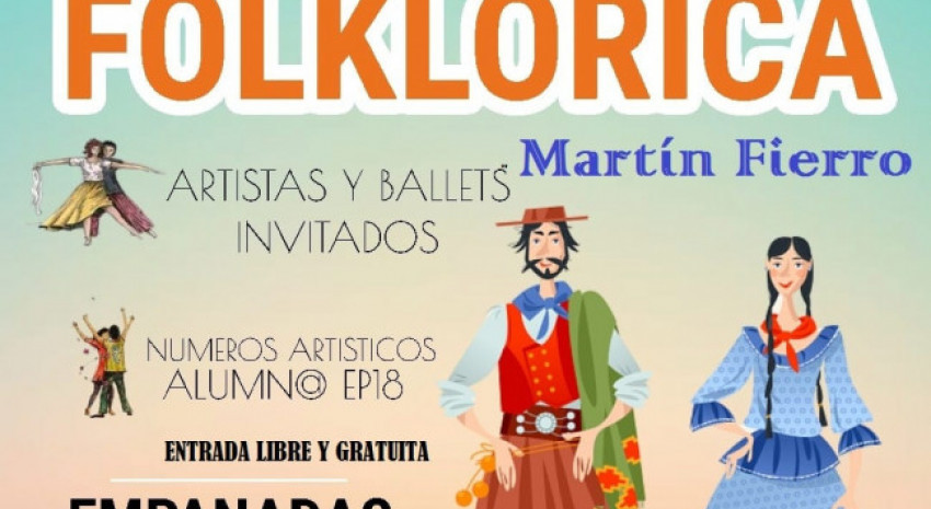 Mañana se realizará la “Gran peña folklórica” de la Escuela P