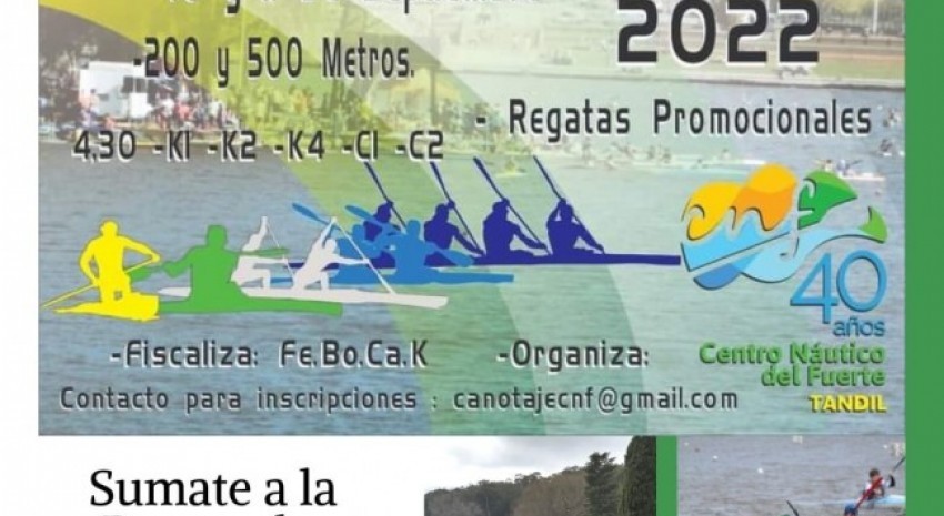Este fin de semana habrá “Regata” en Tandil y la Escuela Munici