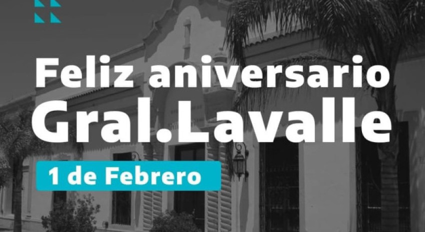 Hoy se cumplen 159 años de la fundación del pueblo de General Lavall