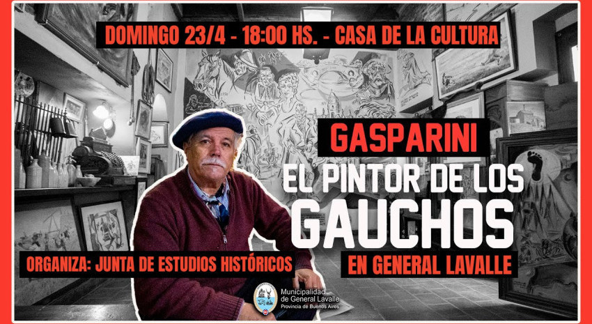 Este domingo, Gasparini, “el pintor de los gauchos” visitará Gene