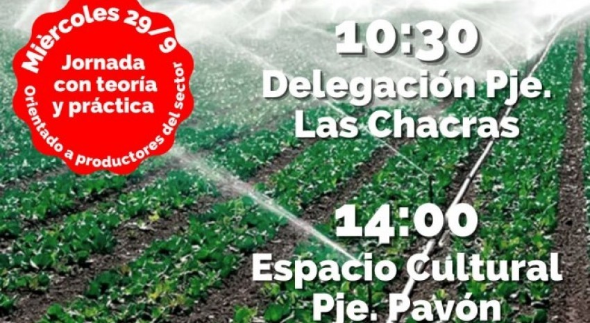 Mañana habrá jornada técnica sobre riegos en Hortícolas y Frutales