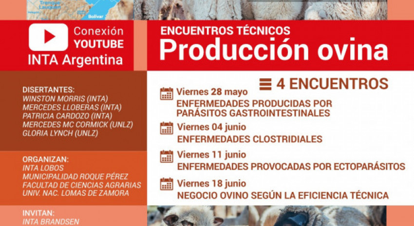 Este viernes el INTA brindará una charla sobre “Enfermedades provoc