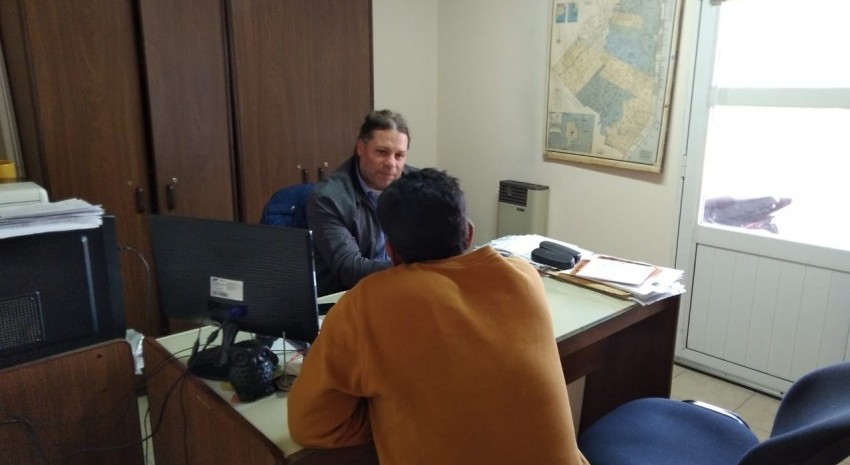 El intendente interino atendió a vecinos en la Delegación de Pavón