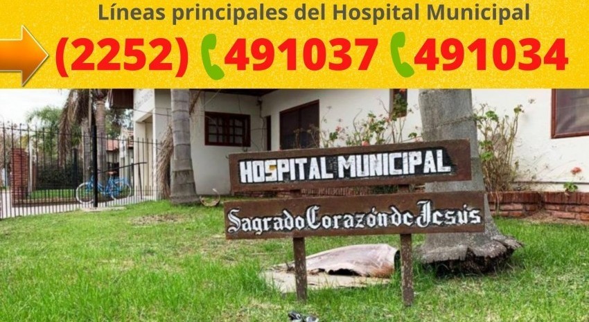 Te recordamos la línea telefónica principal del Hospital Municipal