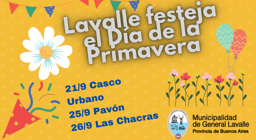Habrá festejos del “Día de la Primavera” en el Casco Urbano, Pav