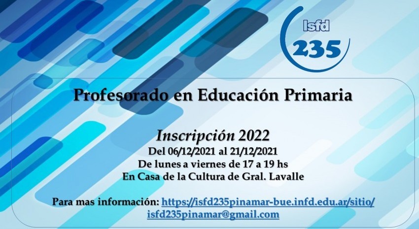 Se encuentra abierta la inscripción para el “Profesorado de Educaci