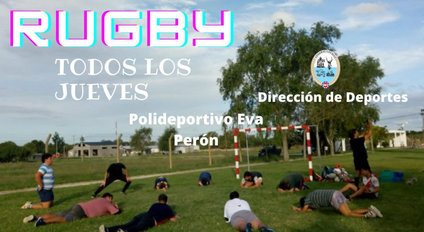 Esta tarde habrá prácticas de Rugby en el Polideportivo Eva Perón
