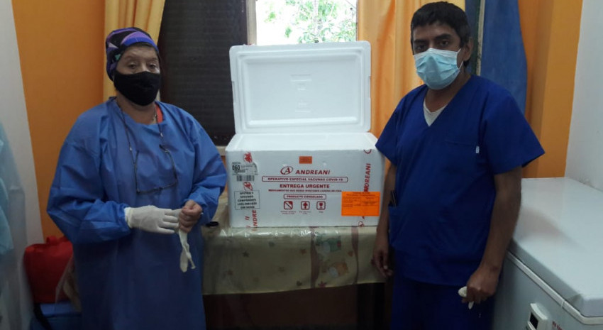 Llegó la segunda tanda de vacunas para completar la primera fase de a
